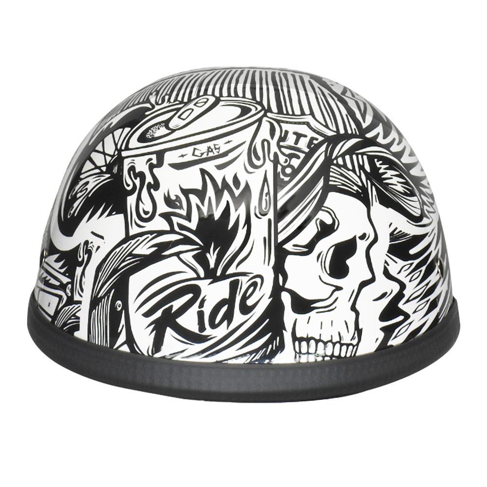 eagle novelty motorcycle helmet Novelty Eagle- W/ Live Fast XS