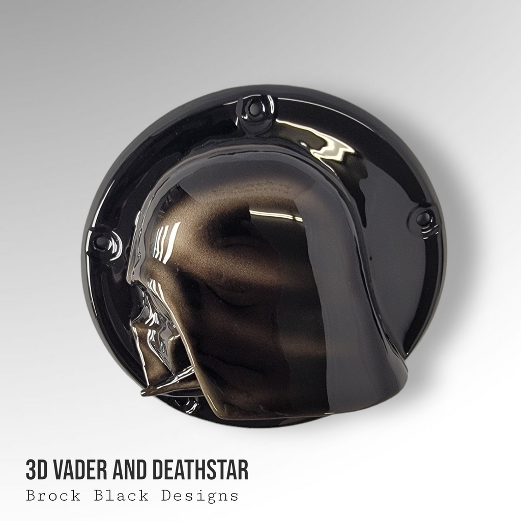 Darth Vader derby cover – Brock Black Customs