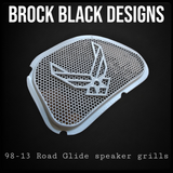 98-2023 Road Glide 3D Air Force speakers grill covers set