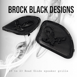 98-2023 Road Glide 3D Eagle speakers grill covers set