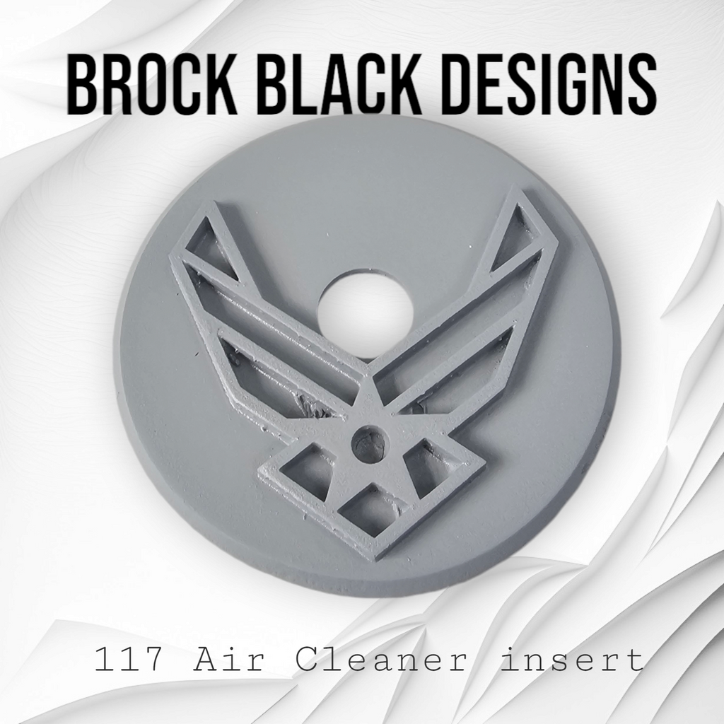 117 air cleaner insert 3D Air Force – Brock Black Customs