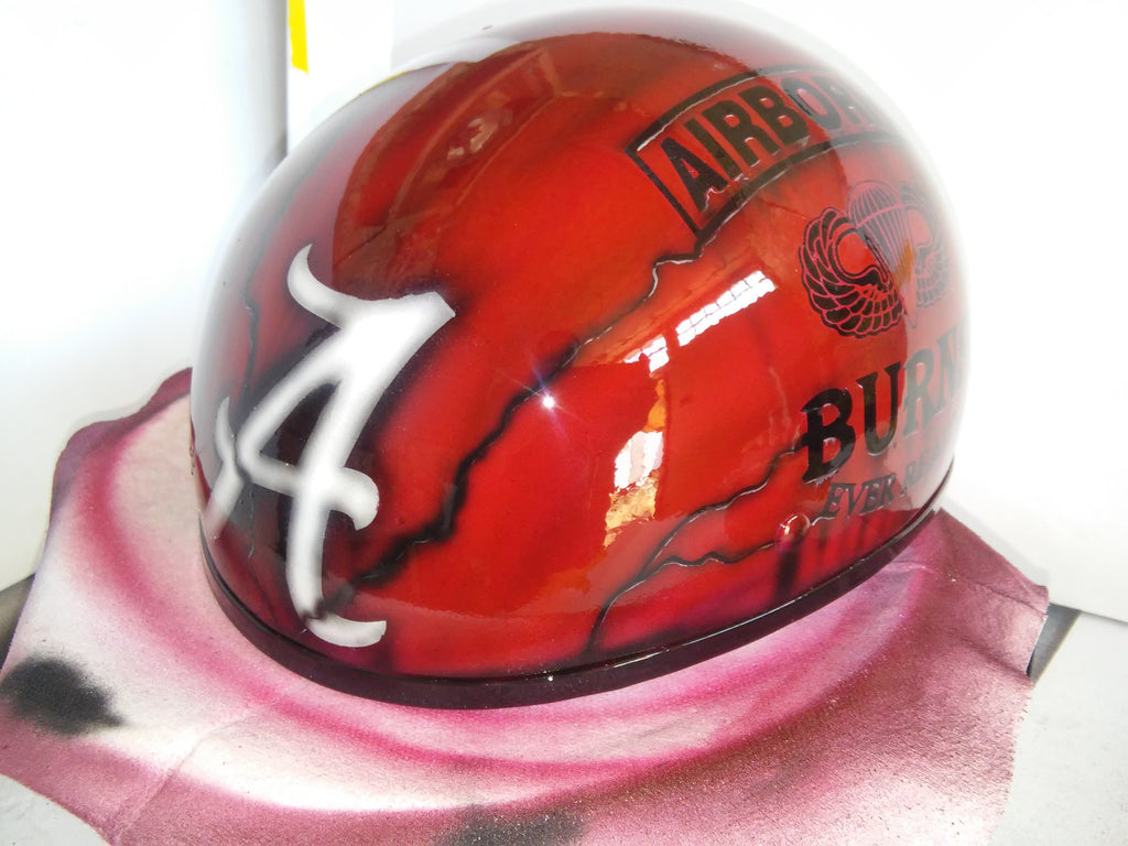Crimson Tide and Military themed helmet Crimson Tide and Military themed helmet