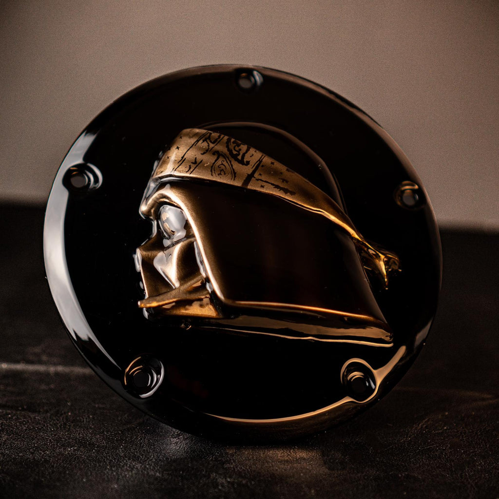 Darth Vader derby cover and deathstar points cover – Brock Black Customs