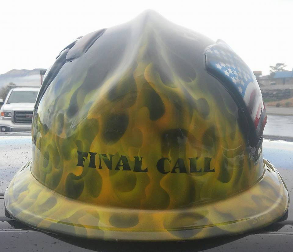 custom firefighter motorcycle helmets Harley Final Call Firefighter Memorial Helmet – Brock Black Customs