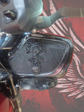19 to 26+ Indian Chieftain webbed skull inner speaker grills set