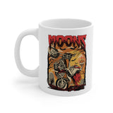 MOONSMC® FXR Headless Horsemen Graveyard Wheelie Ceramic Mug 11oz Red