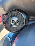 A set of Ancient Skull 14-23 Harley Davidson Touring Pack Speaker Grill Cover Guard