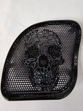 98-2024 Road Glide 3D webbed Skull speakers grill covers set