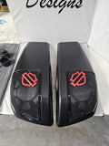 24+ Harley Davidson bag lid Speaker Grill Cover Guard shield theme