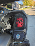 19 to 25 Indian webbed skull themed inner speaker grills set