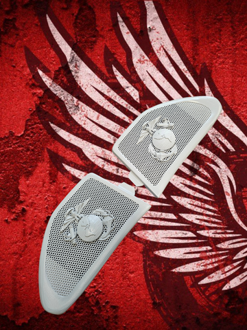 14 to 18 Indian USMC themed inner speaker grills set