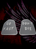 19 to 25 Indian Go Fast Dont Die themed inner speaker grills set