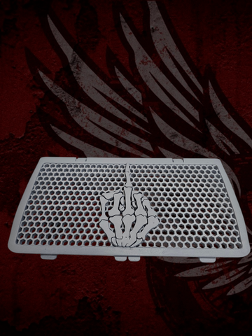 23.5 + radiator grill middle finger theme