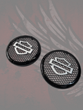 A set of bag shield theme speakers grill covers