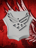 3D Air Force Customized shaped Harley air cleaner