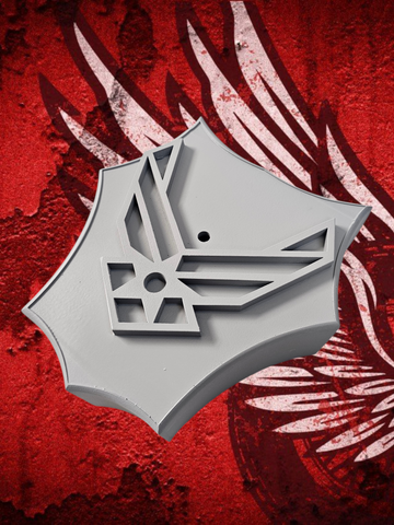 3D Air Force Customized shaped Harley air cleaner