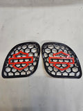 98 to 2024 Road Glide 3D shield speakers grill covers set