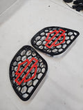 98 to 2024 Road Glide 3D shield speakers grill covers set