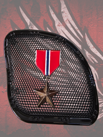 98-2024 Road Glide 3D Bronze Star speakers grill covers set