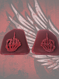 19 to 25+ Indian Challenger middle finger themed inner speaker grills set