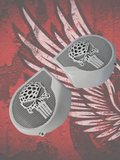 97-25+ Harley inner Touring 3D webbed punisher speakers grill covers set