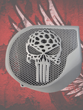 97-25+ Harley inner Touring 3D webbed punisher speakers grill covers set