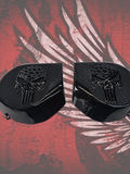 97-25+ Harley inner Touring 3D webbed punisher speakers grill covers set