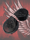 97-25+ Harley inner Touring 3D webbed punisher speakers grill covers set