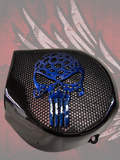 97-25+ Harley inner Touring 3D webbed punisher speakers grill covers set