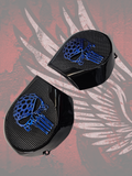 97-25+ Harley inner Touring 3D webbed punisher speakers grill covers set