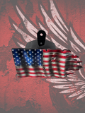 Tattered American Flag horn cover