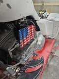 Tattered American Flag horn cover