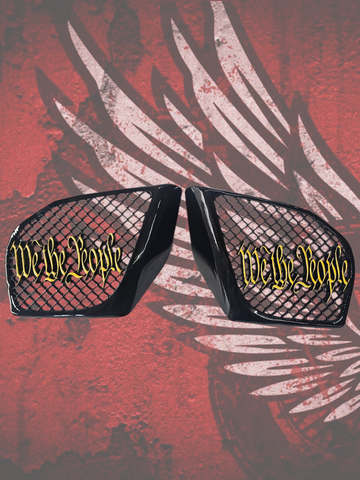 98 to 2024 Road Glide 3D We the People speakers grill covers set