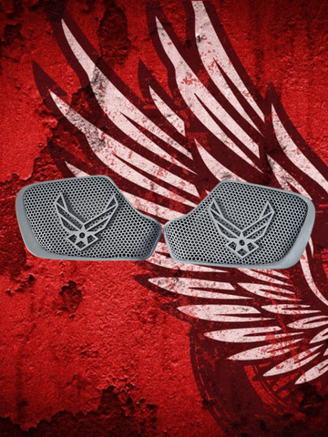 19 to 26+ Indian Chieftain Air Force themed inner speaker grills set