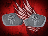 19 to 26+ Indian Chieftain webbed punisher inner speaker grills set