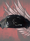 Punisher skull stretching through windshield