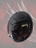 Harley Derby Cover Flammen und Totenköpfe