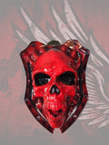 3D screaming skull horn cover