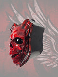 3D screaming skull horn cover