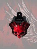 3D screaming skull horn cover