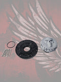 23.5+ Punisher skull themed fuel cap assembly