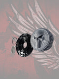 23.5+ Punisher skull themed fuel cap assembly