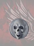 23.5+ screaming skull themed fuel cap assembly