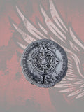 23.5+ Aztec calendar themed fuel cap assembly