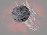 23.5+ Aztec calendar themed fuel cap assembly