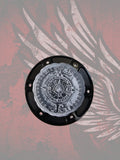 23.5+ Aztec calendar themed fuel cap assembly