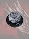 23.5+ Aztec calendar themed fuel cap assembly