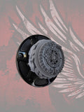 23.5+ Aztec calendar themed fuel cap assembly