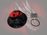 23.5+ screaming skull themed fuel cap assembly