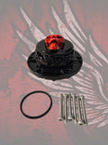 23.5+ screaming skull themed fuel cap assembly
